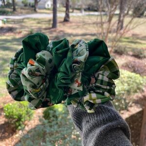 St. Patrick’s Day Scrunchies set of three